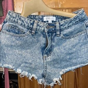 High waisted short shorts